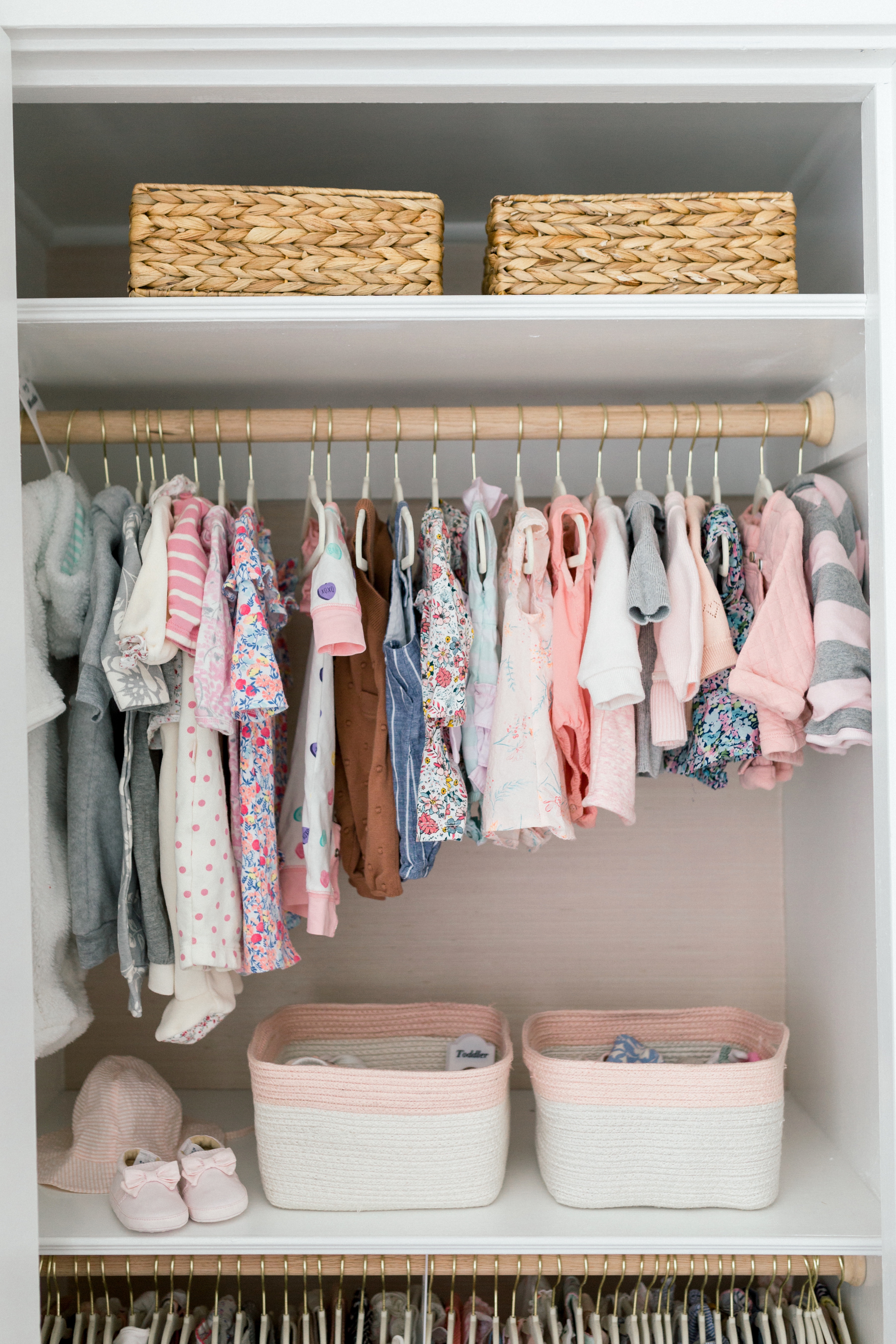 Baby Girl Nursery Closet Reveal - My Homier Home