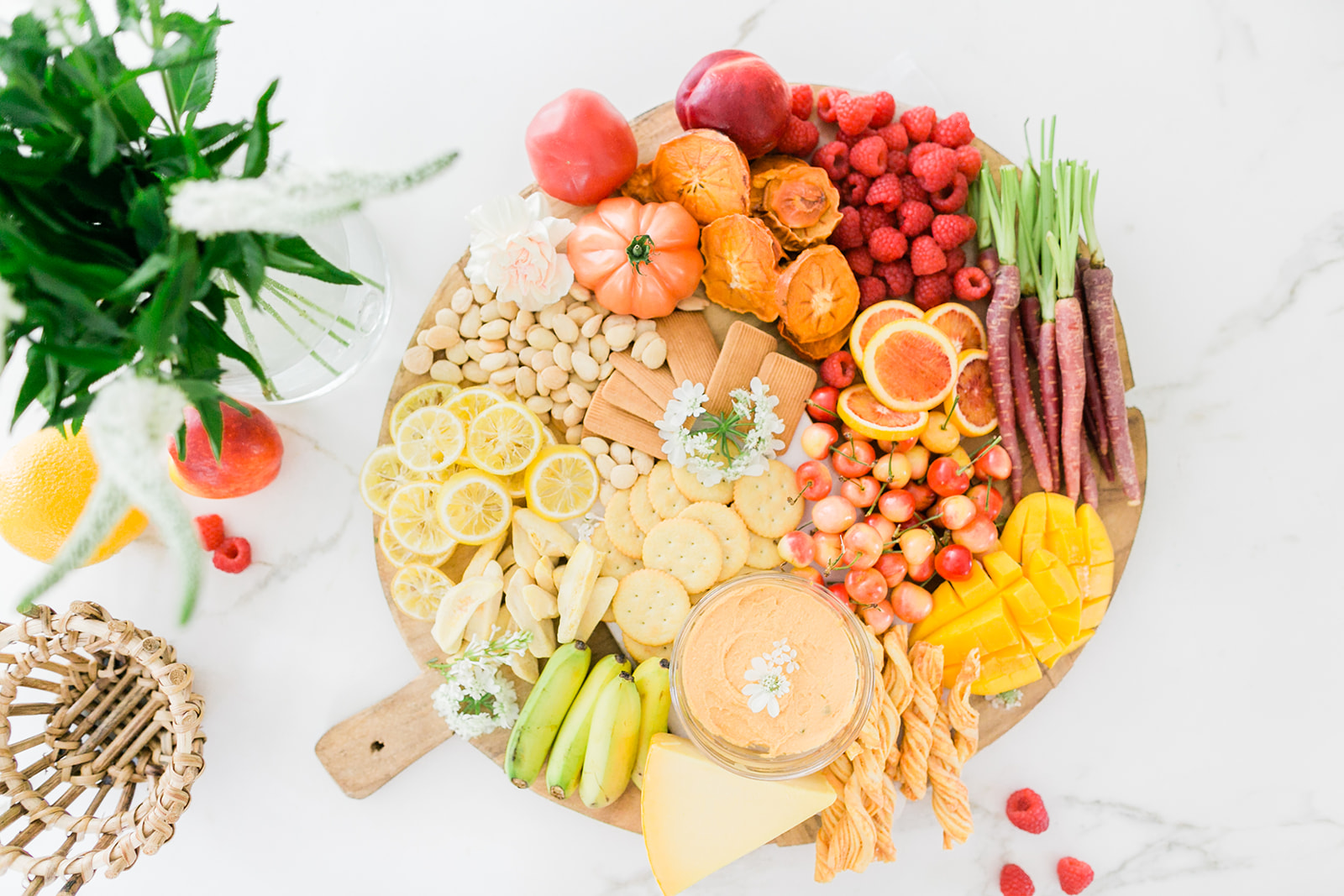 ombre summer charcuterie board