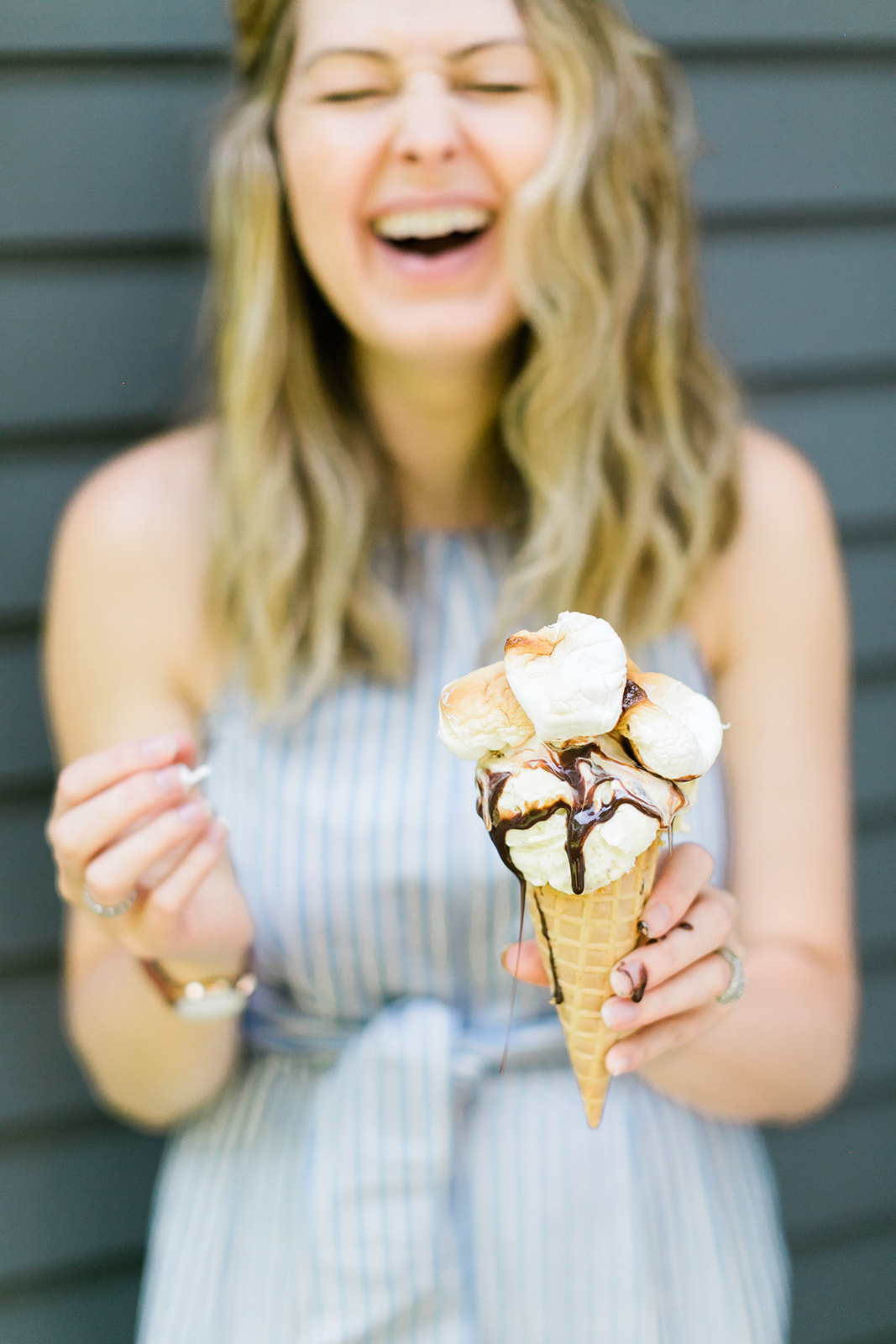 S'mores Ice Cream Cones - Finding Lovely