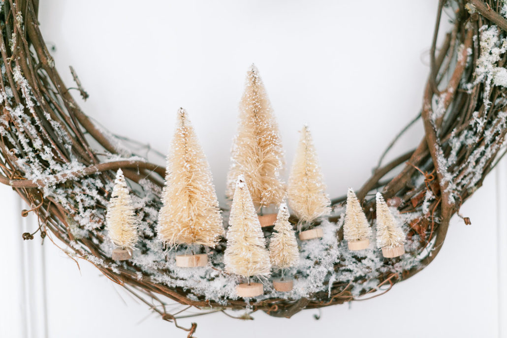 Bottle Brush tree wreath