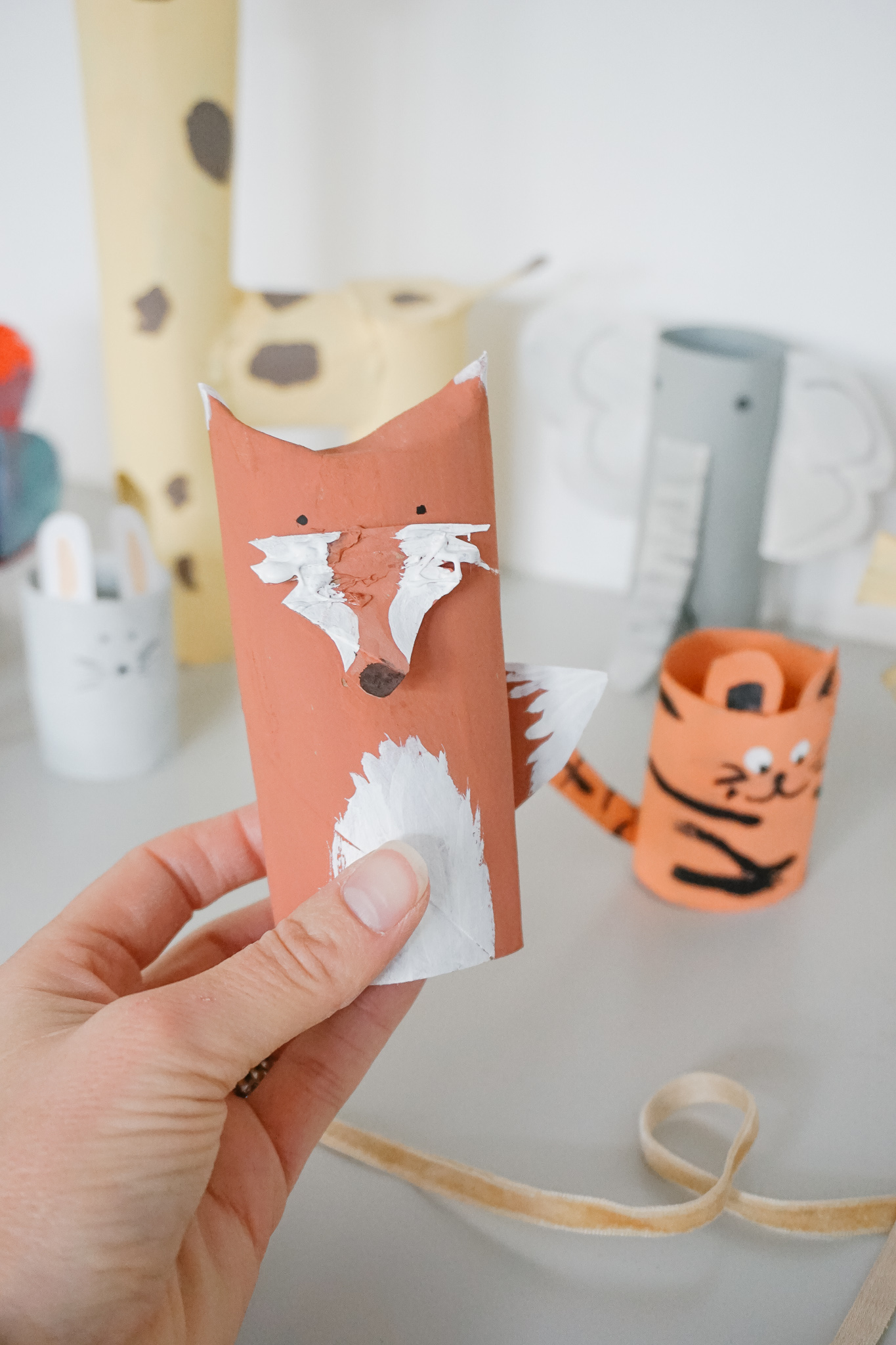 Toilet Paper Roll Animal Ornaments - Finding Lovely