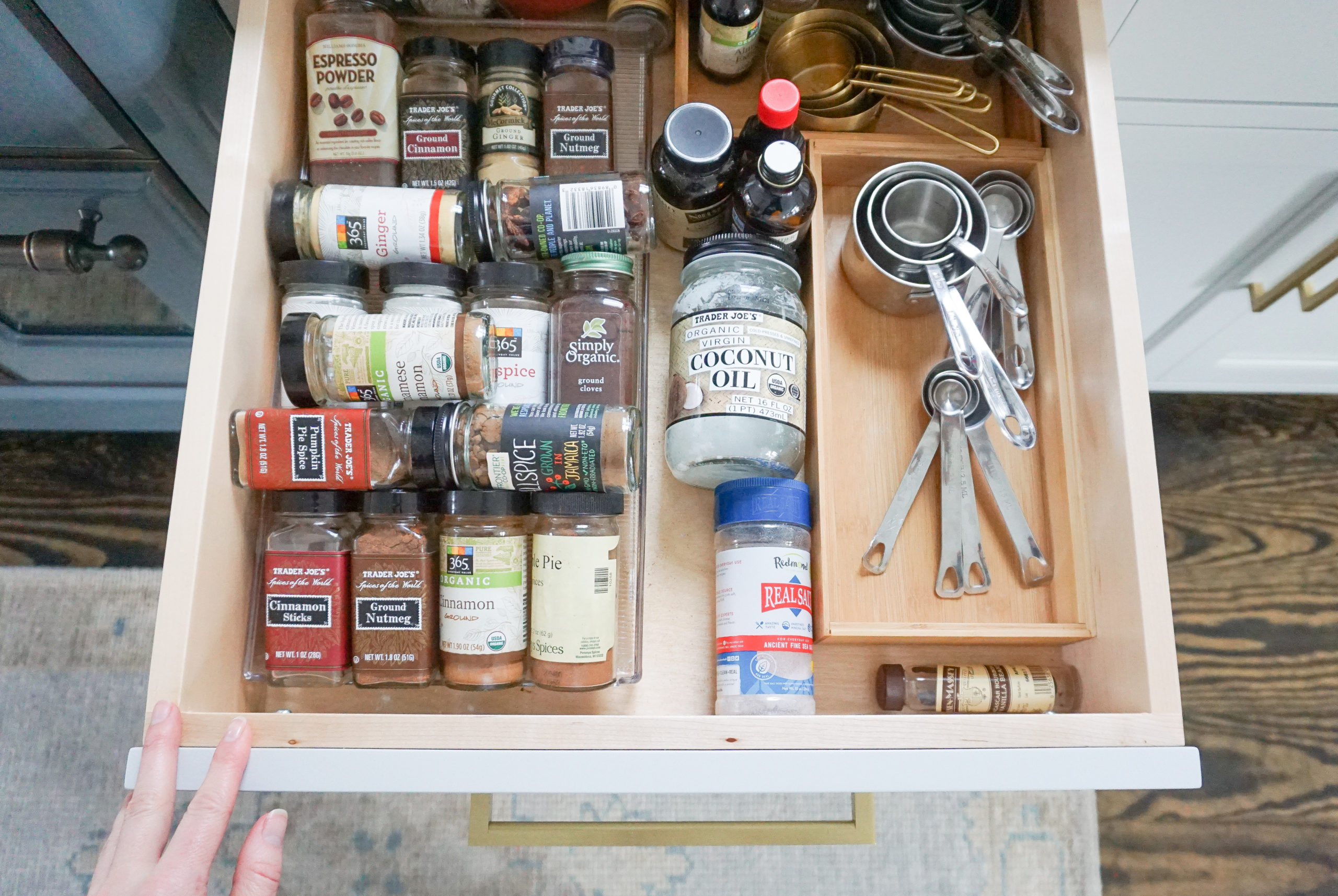 Spice Drawer Organization In the Kitchen - Finding Lovely