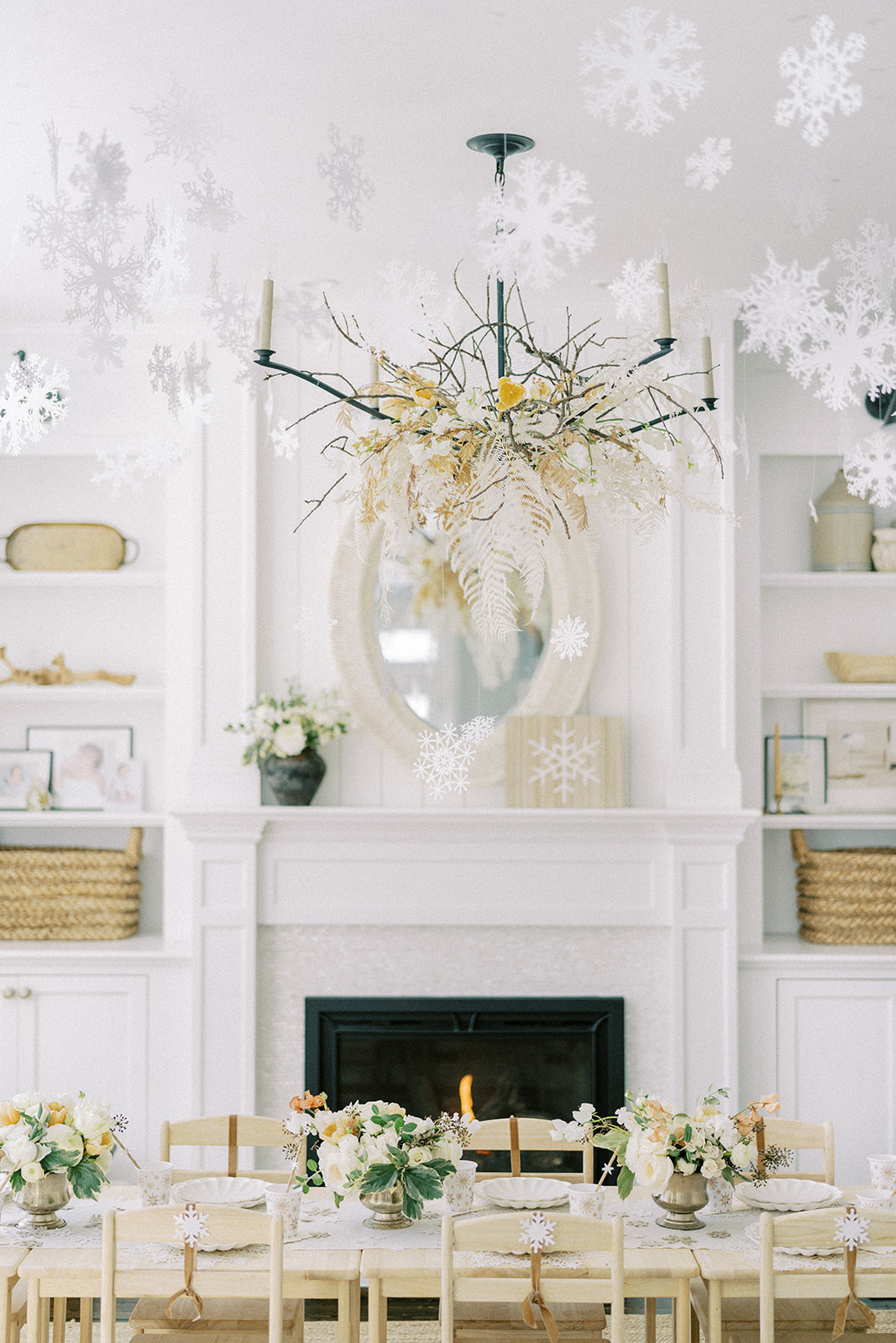 Do You Want To Build A Snowflake Winter Theme Party - Candles and