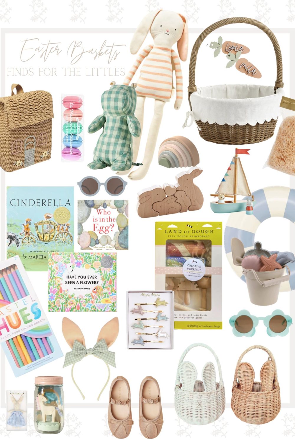 Designer Easter Basket “Mint garden“ collection / adult